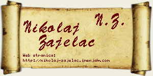 Nikolaj Zajelac vizit kartica